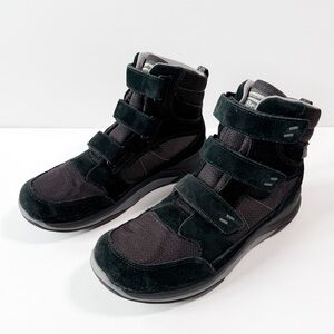 L.L. Bean Men Black Suede Waterproof Primaloft Velcro Winter Boots US8.5 Outdoor